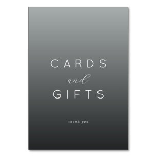 Elegant Grayscale Minimalist Thank You Card