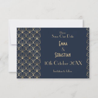 Elegant Great Gatsby Art Deco Save the Dates Save  Save The Date