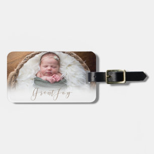 Elegant Great Joy Photo Luggage Tag