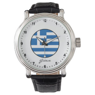 Elegant Greece Watch & Greek Flag / Athens