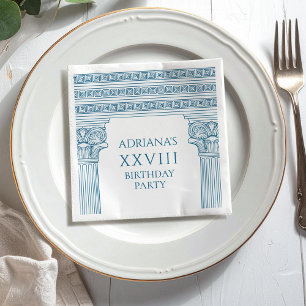 Elegant Greek birthday party Napkin