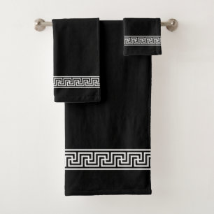 Elegant greek pattern Bath Towel Set