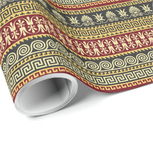 Elegant Greek Pattern Wrapping Paper - 30X15