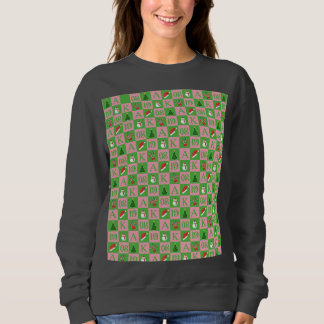 Elegant Greek Sisterhood 1908 Christmas Sweatshirt