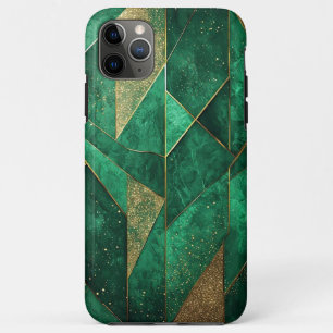 Elegant Green Abstract Background With Glittering iPhone 11 Pro Max Case