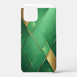 Elegant Green Abstract Background With Glittering iPhone 12 Case
