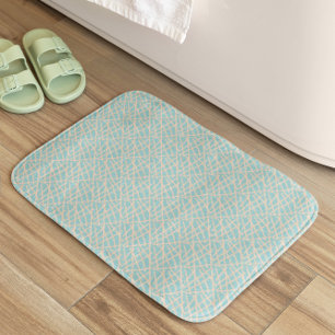 Elegant Green Abstract  Bath Mat