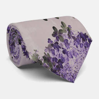 Elegant Green and Purple Limelight Hydrangea Tie
