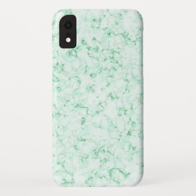 Elegant Green and White Marble Case-Mate iPhone Case (Back)