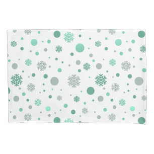 Elegant green and white merry Christmas Pillowcase