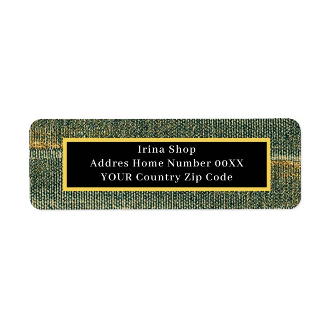 Elegant Green Brush with gold and black   (Front)