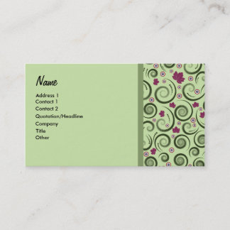 Elegant Green Business Card