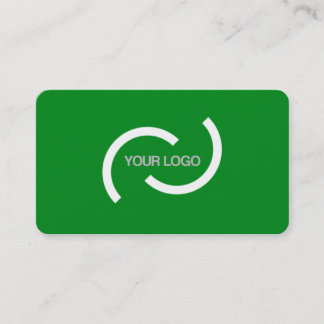 Elegant green card. Customise with your own logo. Business Card
