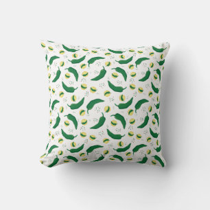 Elegant Green Chile Pattern Cushion
