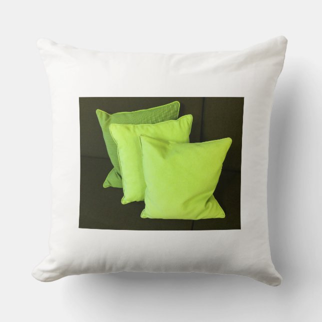  Elegant Green Colour Pillow – Beautiful Design (Front)