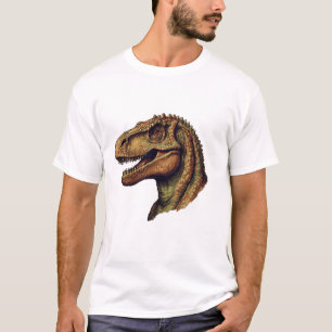 Elegant Green Dinosaur T-Rex Tyrannosaurus T-Shirt