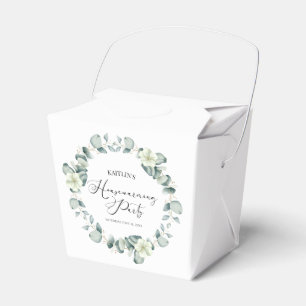 Elegant Green Eucalyptus Housewarming Party Favour Box