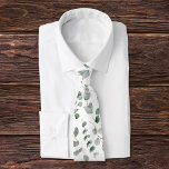 Elegant Green Eucalyptus Pattern Tie<br><div class="desc">Introducing our Elegant Green Eucalyptus Pattern neck tie ! Inspired by the lush beauty of nature,  this watercolor botanical design features foliage and branches. Embrace the elegance of nature with this floral-inspired pattern that adds a touch of enchantment to style. Great as gift for nature lovers.</div>