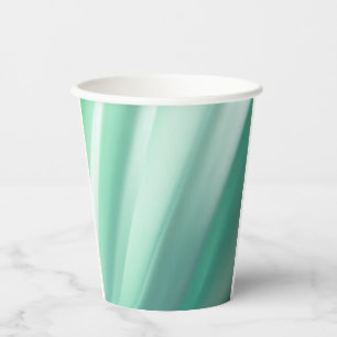 Elegant Green Floral Print Paper cup