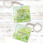 Elegant Green Flowers Inspirational Bible Verse