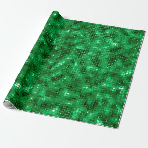 Elegant Green Foil Wrapping Paper