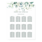 Elegant Green Foliage Wedding Seating chart