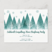 Elegant Green Forest Custom Company Holiday Party