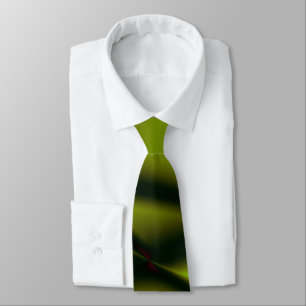 Elegant Green Fractal Design Tie