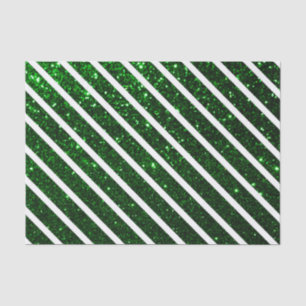 Elegant Green Glitter Luxe Background Tissue Paper