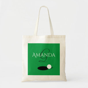 Elegant green golf sport tote bag gift for golfer