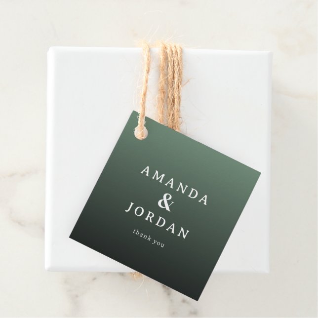 Elegant Green Gratitude Tag (In Situ)