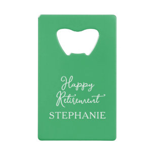 Elegant Green Happy Retirement Party