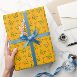 Elegant Green Ivy Pattern Wrapping Paper