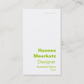 Elegant Green Latitude and Longitude Business Card
