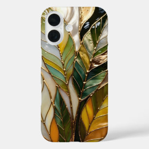 Elegant Green Leaf iPhone Case Minimal Botanical