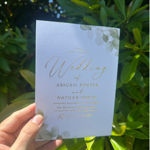Elegant Green Leaf Wedding Gold