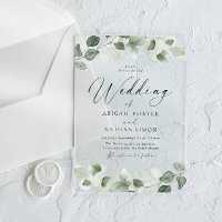 Elegant Green Leaves All Seasons Wedding