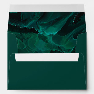 Elegant Green Marble Envelope