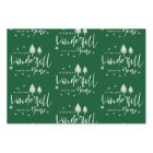 Elegant Green Merry Christmas Quote Gift