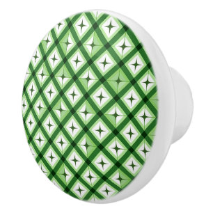 Elegant Green Modern Chic Stylish Cabinet Pattern Ceramic Knob
