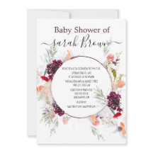 ELEGANT GREEN, ORANGE, RED & WINE BABY SHOWER