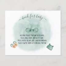 ELEGANT GREEN & ORANGE WATERCOLOR BABY SHOWER