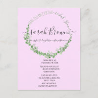 ELEGANT GREEN & PINK FOLIAGE VIRTUAL BRIDAL SHOWER
