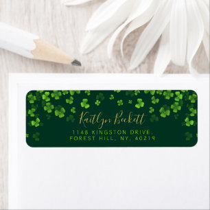 Elegant Green Shamrocks Irish St. Patrick's Day