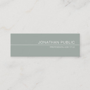 Elegant Green Sleek Design Luxury Professional Mini Business Card
