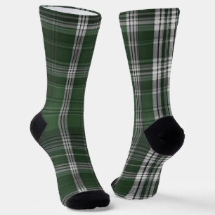 Elegant green tartan socks