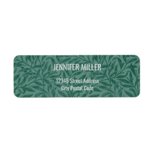 Elegant green vintage leaves design
