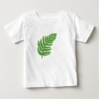 Elegant green watercolor ferns woodland leaves
