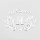 Elegant Greenery Arched Name & Initial