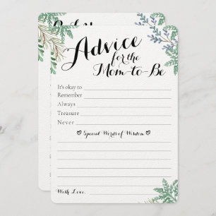 Elegant Greenery Baby Shower Predictions & Advice